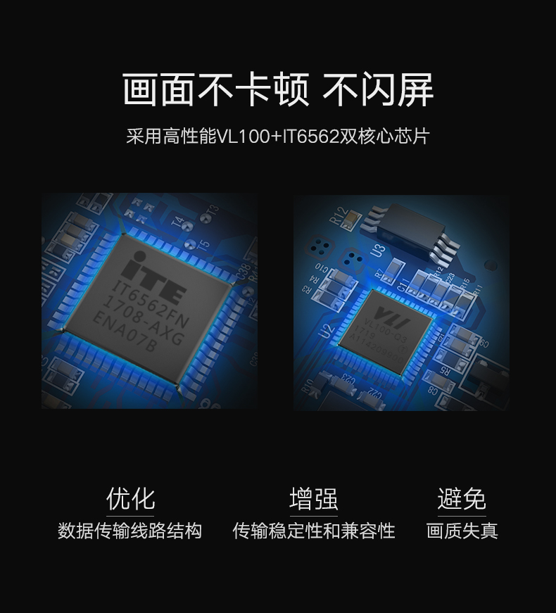 意昂2Type-c转HDMI+VGA，Mate10苹果笔记本投影仪转换器