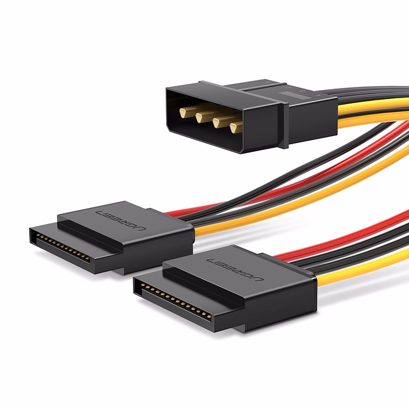 意昂2sata电源线，台式电脑硬盘4pin转15pin转接线