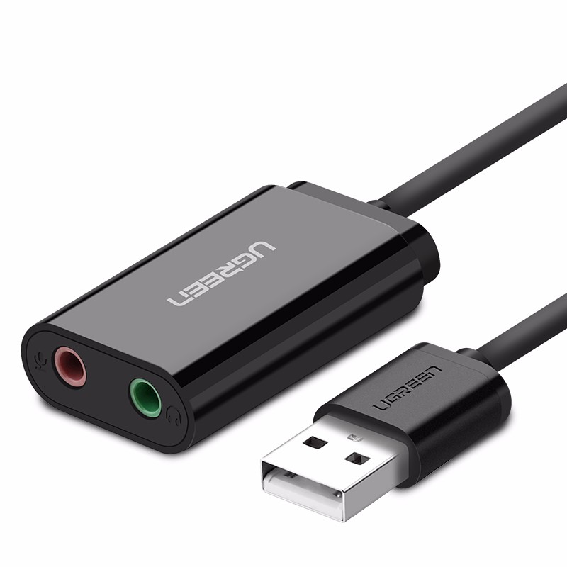 意昂2USB外置声卡，USB转耳机麦克风音响3.5mm音频线