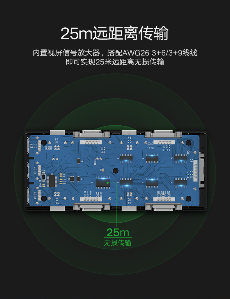 意昂2VGA切换器，VGA KVM分配四进一出显示屏键鼠共享器