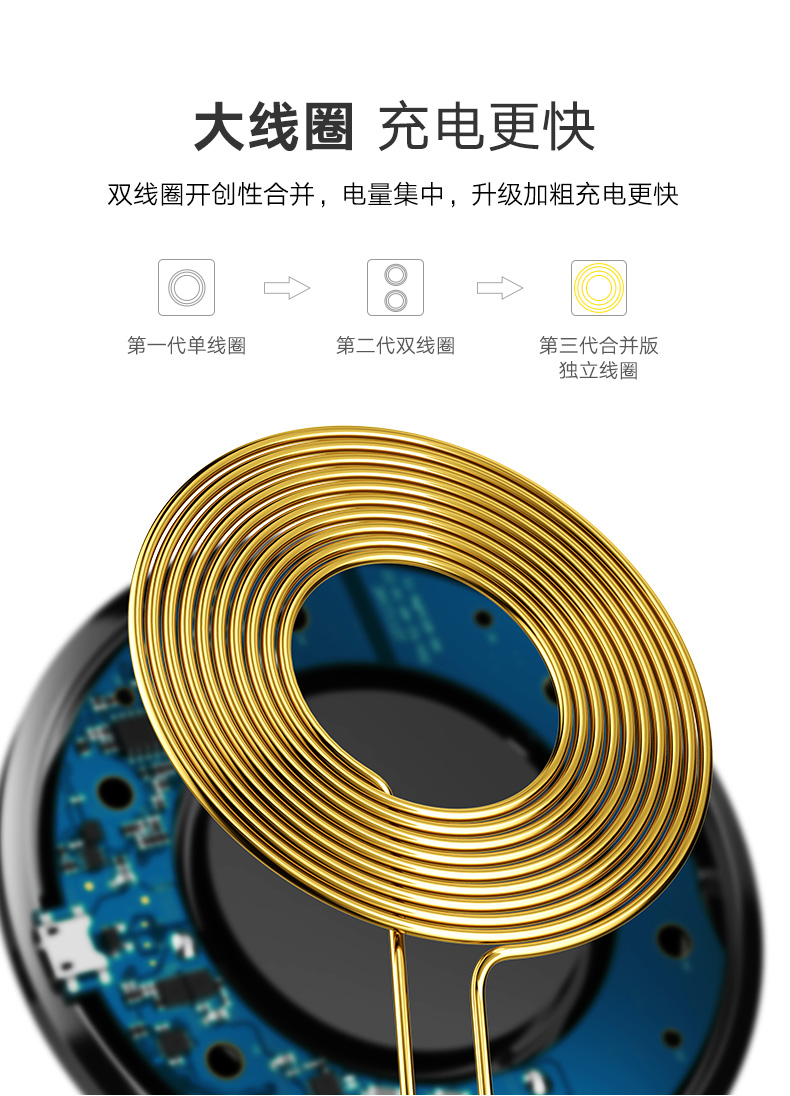 意昂2苹果X无线充电器，无线快充iPhoneX/8/8P三星s8s9专用