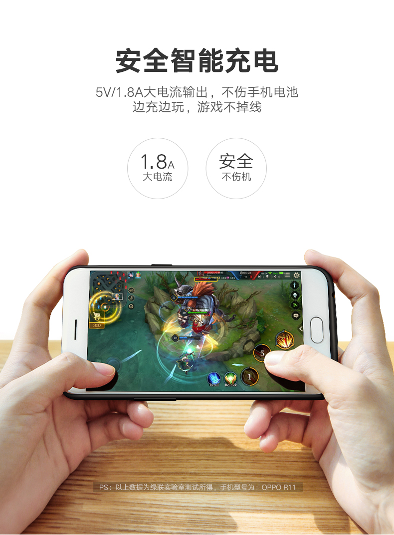 意昂2OPPOR11背夹充电宝，R11/Plus背夹电池支持VOOC闪充