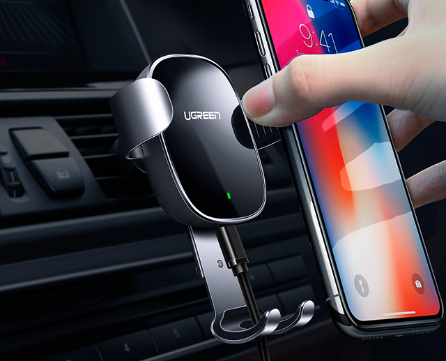 iPhoneX搭配这样的无线充电车载支架才显逼格