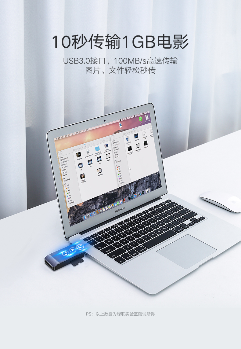 意昂2usb3.0多合一读卡器，手机单反相机SDTFMS卡读卡器