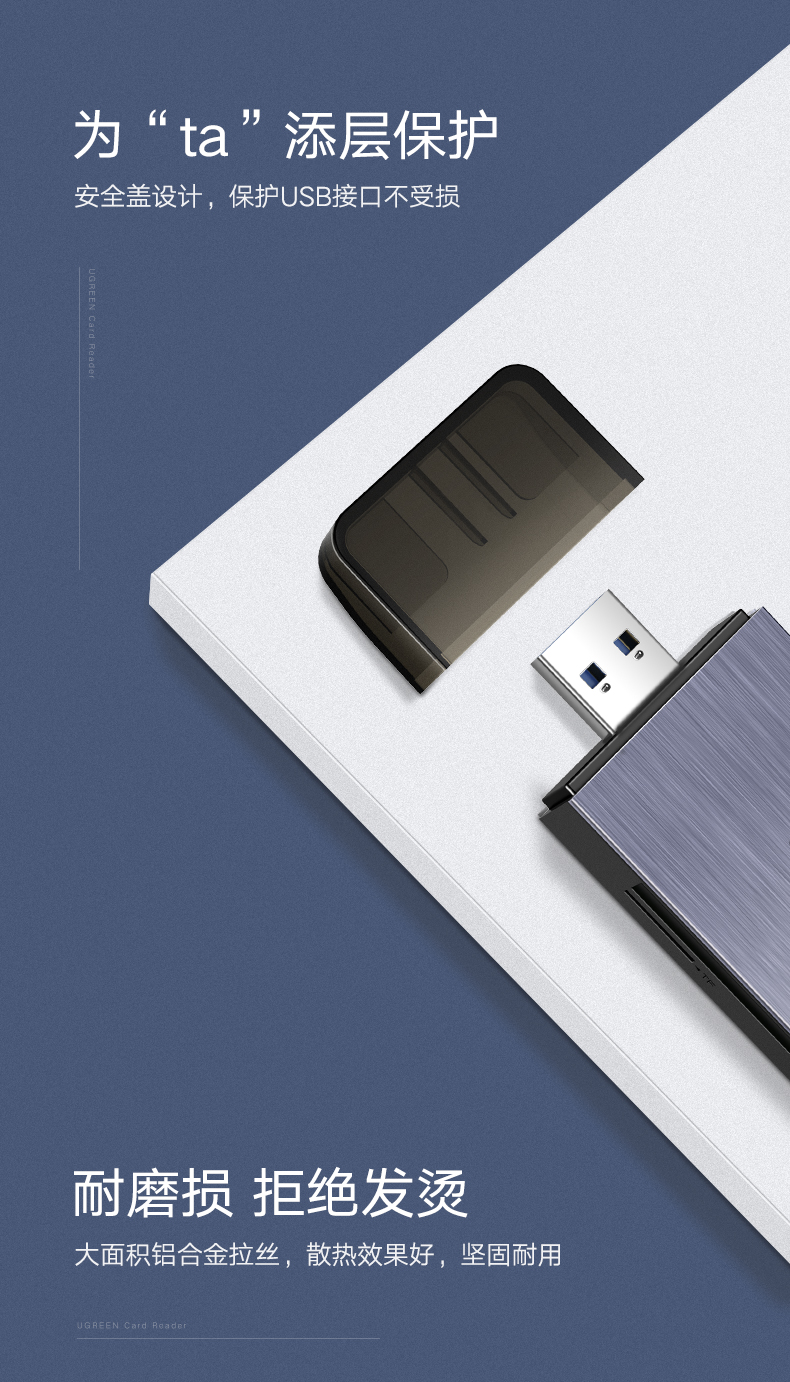 意昂2usb3.0多合一读卡器，手机单反相机SDTFMS卡读卡器