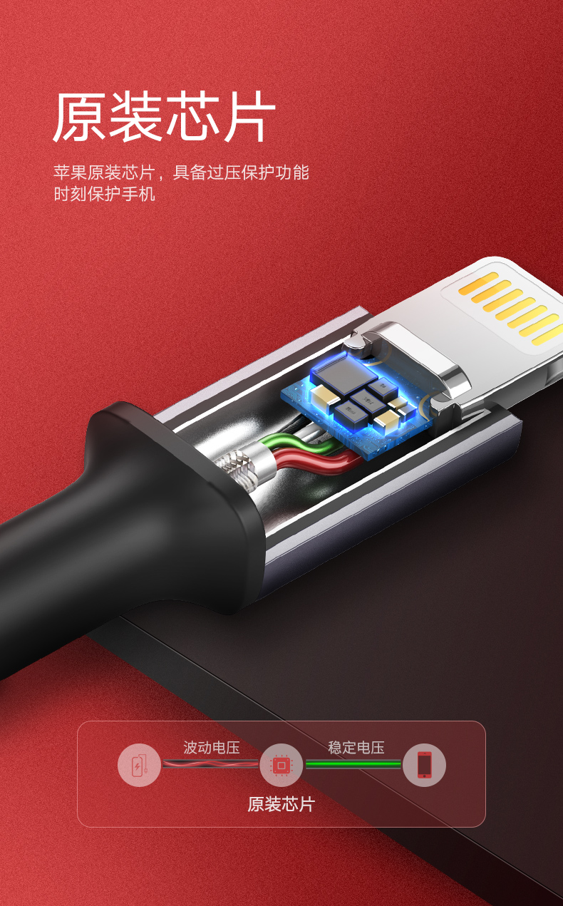 意昂2奢华款正品MFi认证苹果数据线