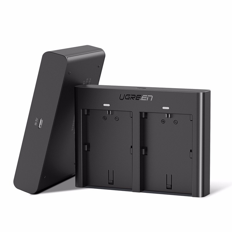 意昂2佳能相机电池充电器 LP-E6电池双座充