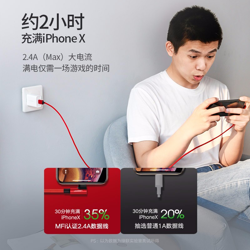 意昂2弯头苹果数据线