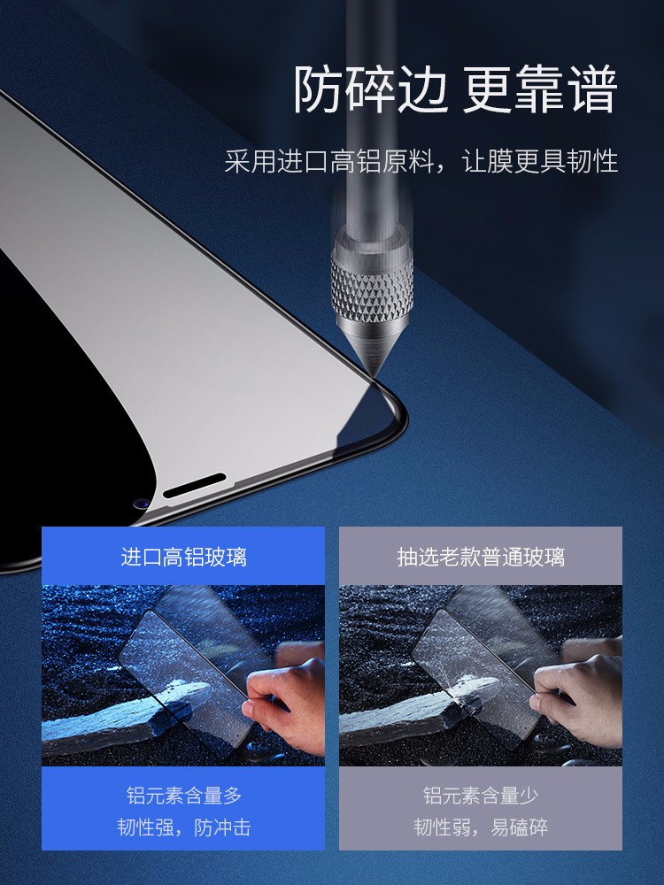 意昂2iPhone XS钢化膜，苹果X屏幕防刮花