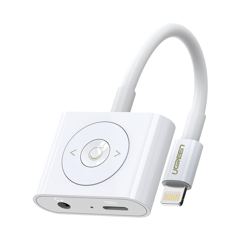 意昂2lightning转耳机+充电二合一转换器