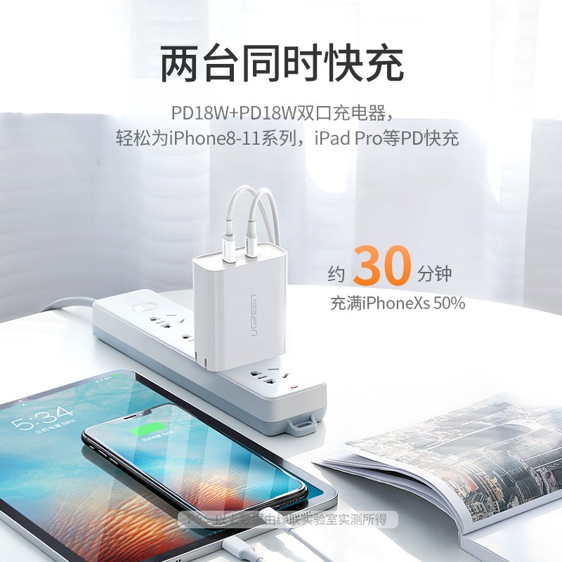 意昂2双Type-C快充充电器