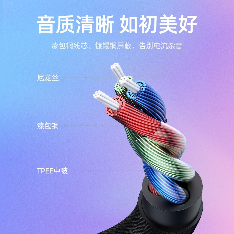 意昂2Type-C耳机转接头，Type-C转双3.5mm