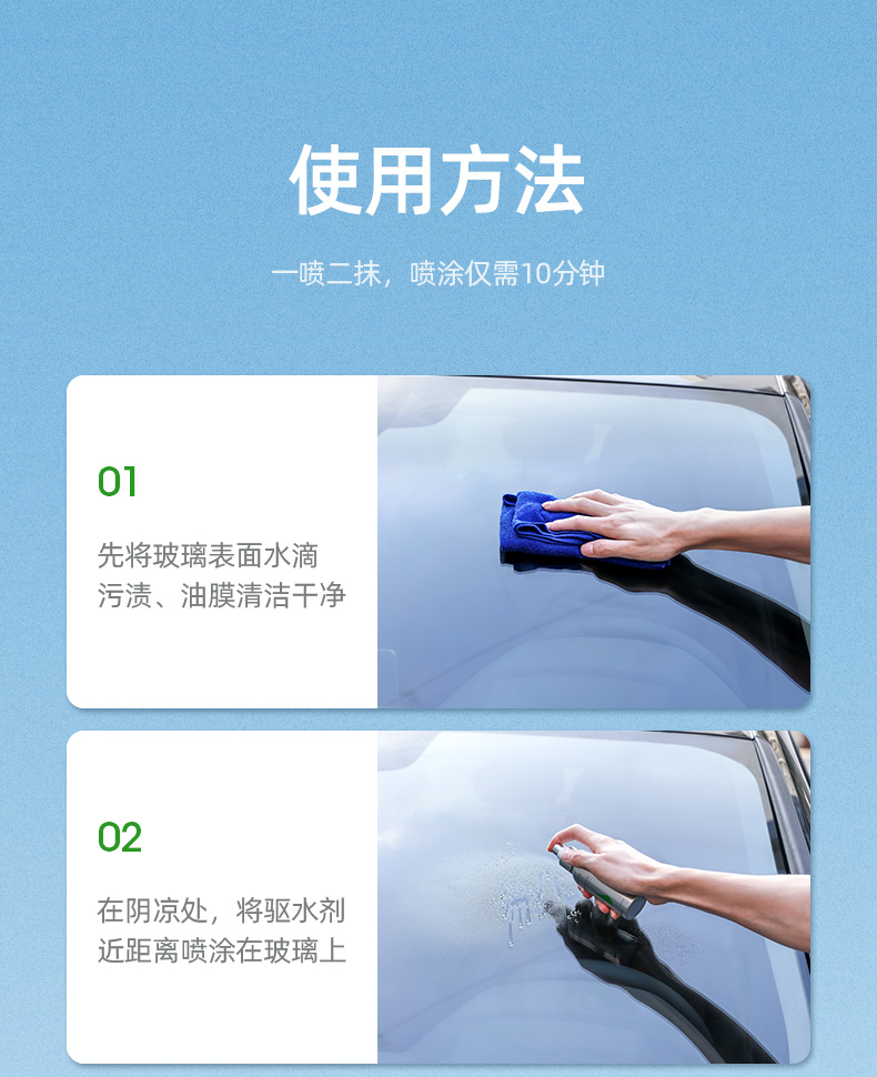 意昂2汽车玻璃防雨喷雾