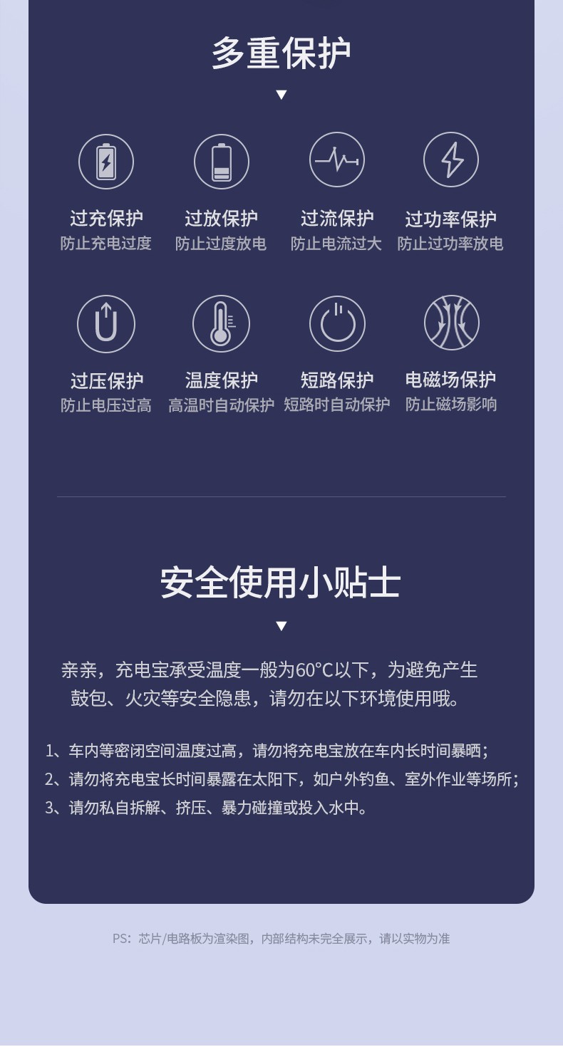 2万毫安移动电源,超级快充充电宝,scp