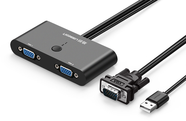 意昂2VGA二进一出切换器使用教程丨MM126