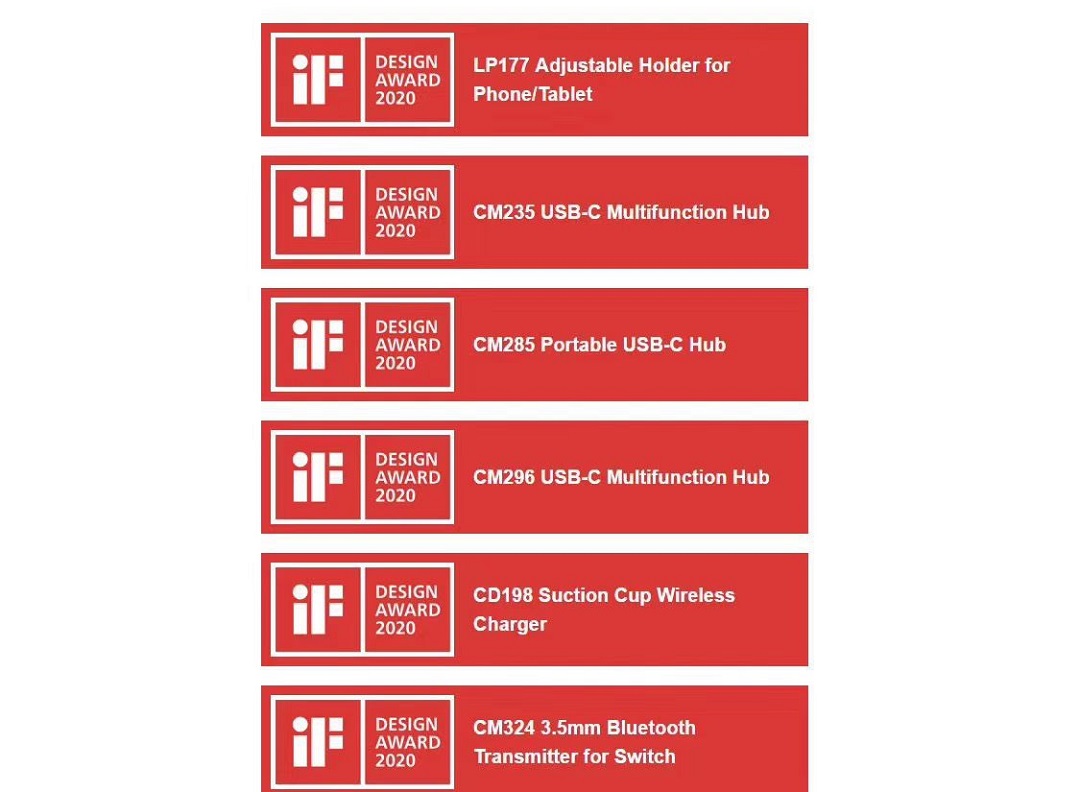 2020开门红：意昂2喜提6项德国iF设计大奖