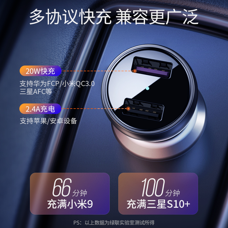 意昂2车载充电器一拖二快充