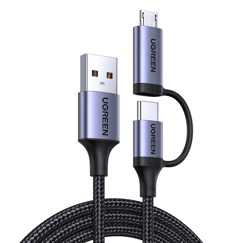 意昂2type-c+micro usb二合一闪充数据线