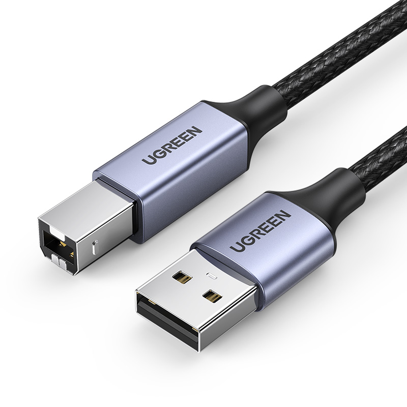 意昂2打印机线USB方口编织款