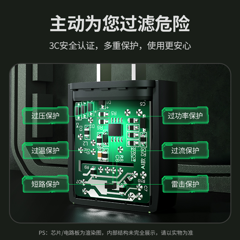 意昂25v1a单口安卓苹果通用充电头