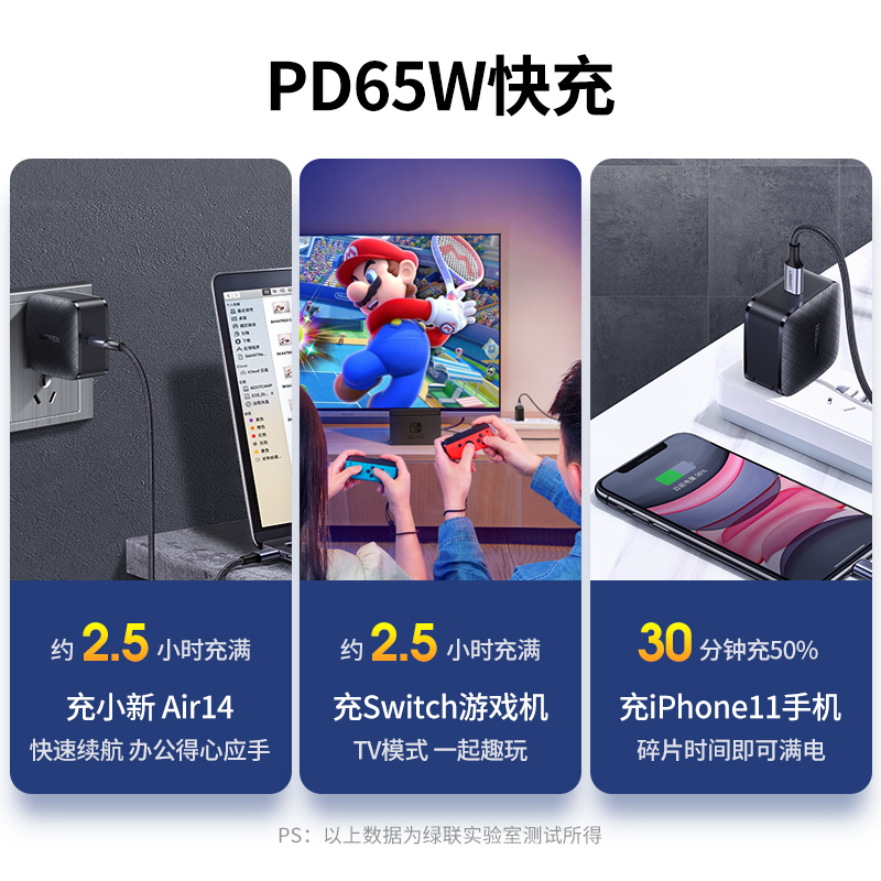 意昂2氮化镓充电器65W