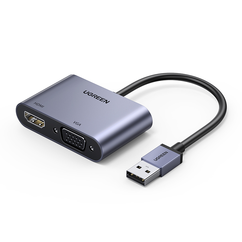 意昂2USB转HDMI+VGA视频转换器