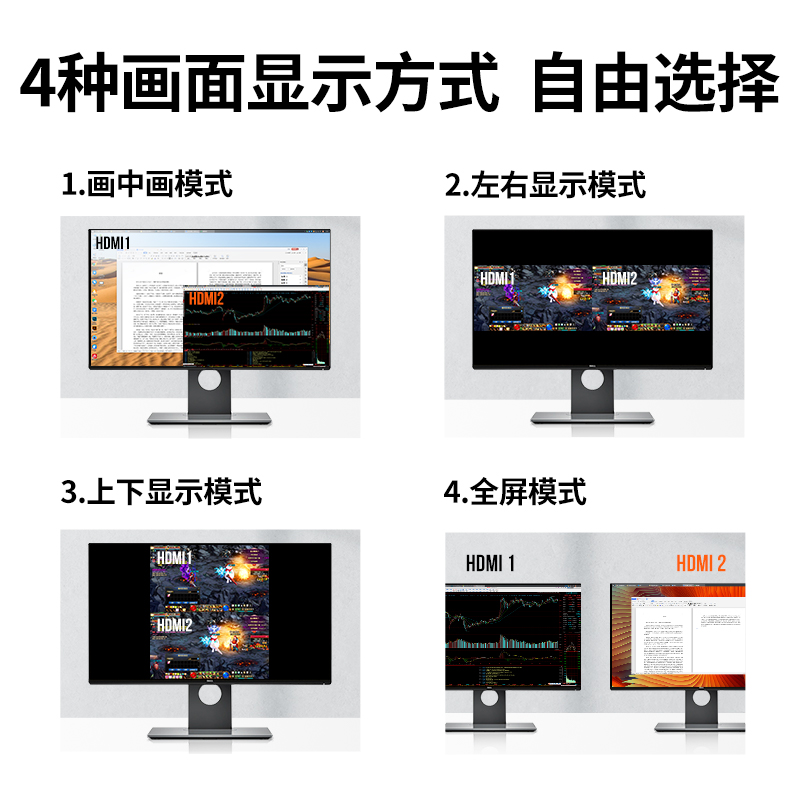 意昂2HDMI分屏器一分二