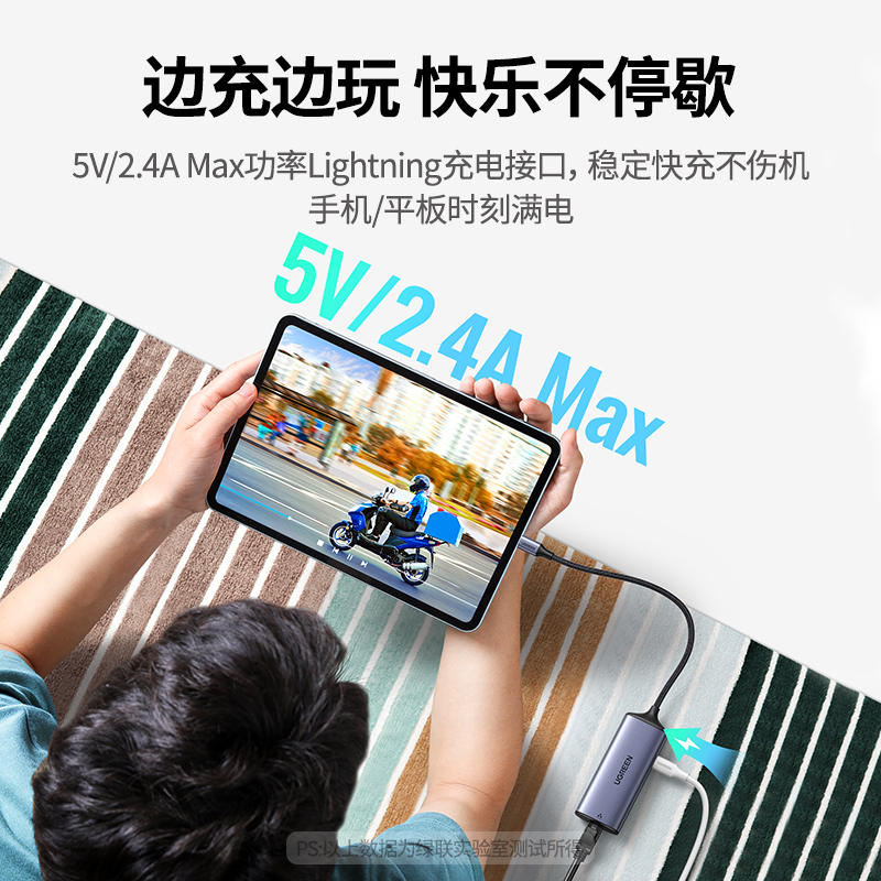 意昂2苹果千兆网线转换器