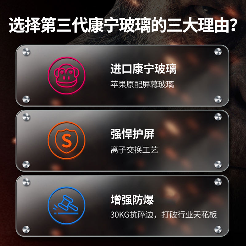 意昂2iPhone13大猩猩钢化膜