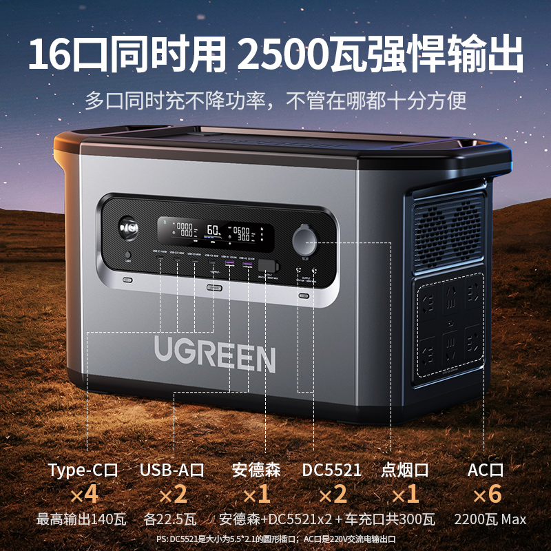 意昂2星辰GS2200户外电源