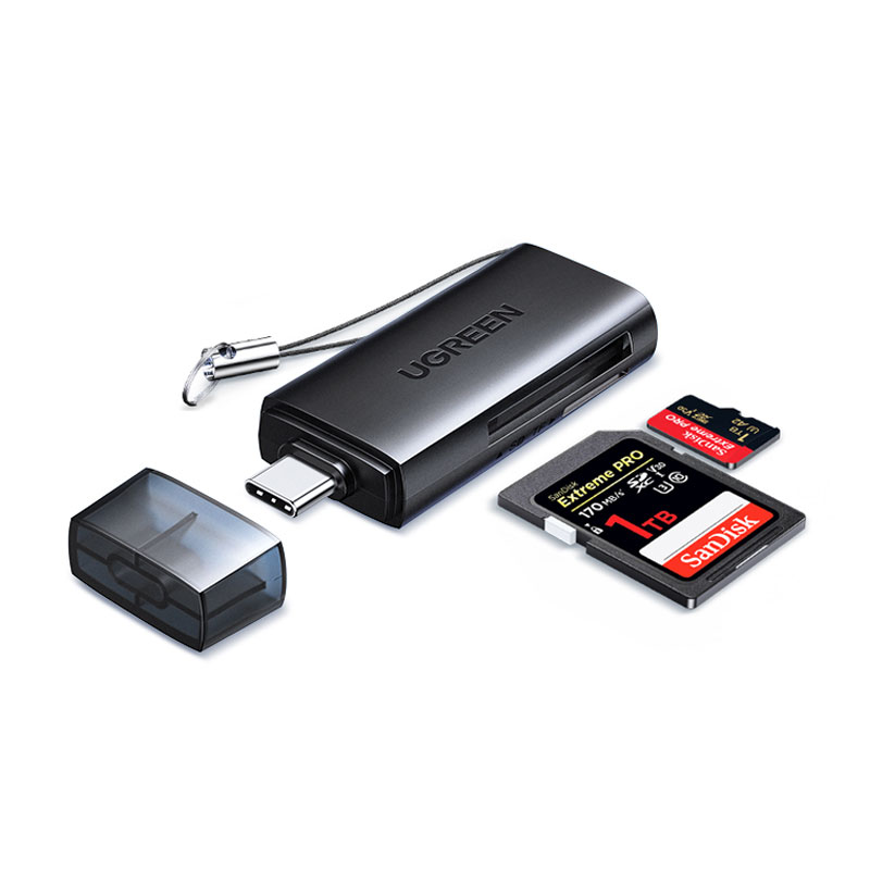 意昂2Type-C高速读卡器 SD/TF双卡槽 USB3.0适用多设备