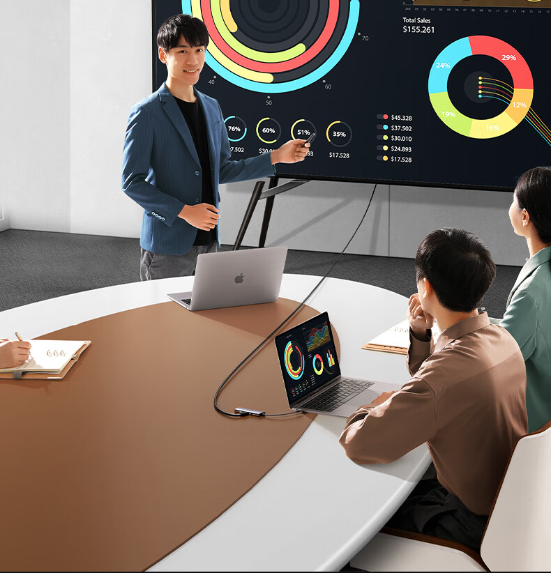 nzkyk CM512扩展坞USB-A 2.0接口，适合常规设备连接