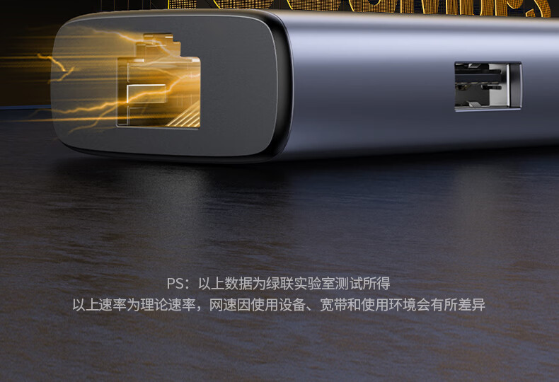 nzkyk CM512扩展坞从上方视角展示，清晰显示所有接口