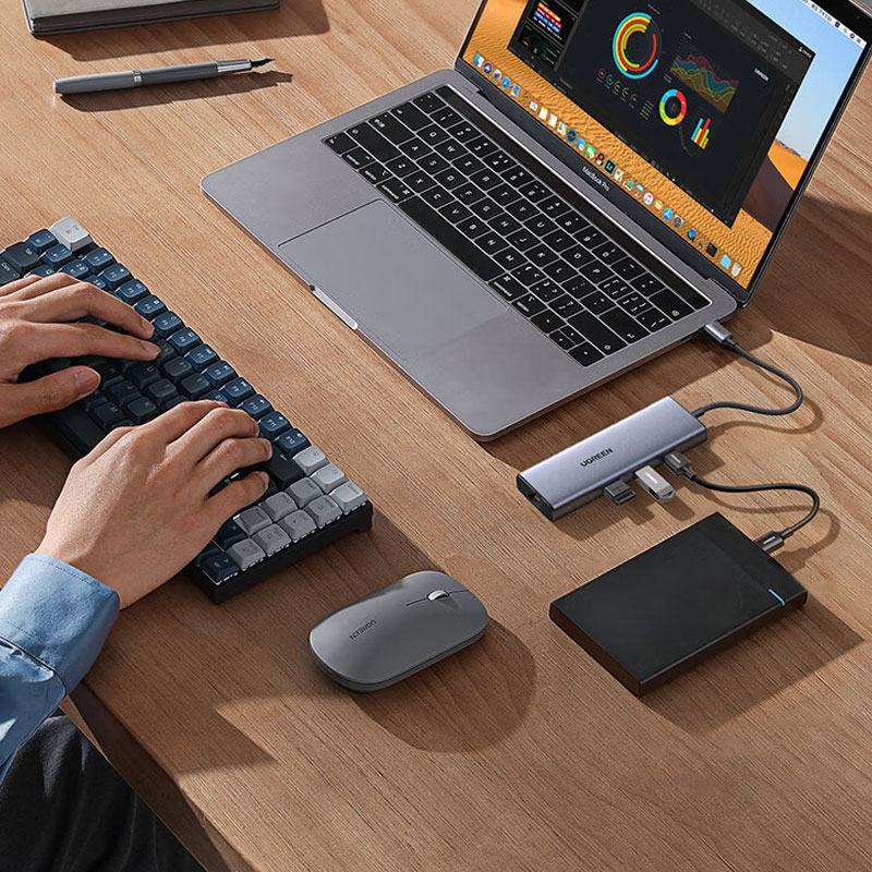 意昂2USB Type-C 扩展坞千兆网卡多功能拓展坞