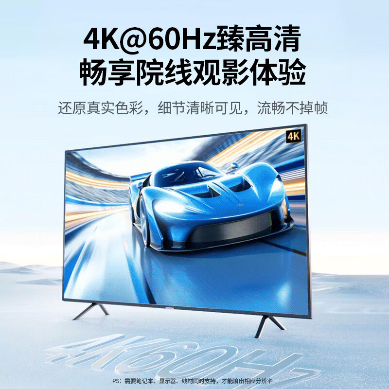 意昂2Type-C转HDMI转换器，4K60Hz高清投屏，支持PD充电