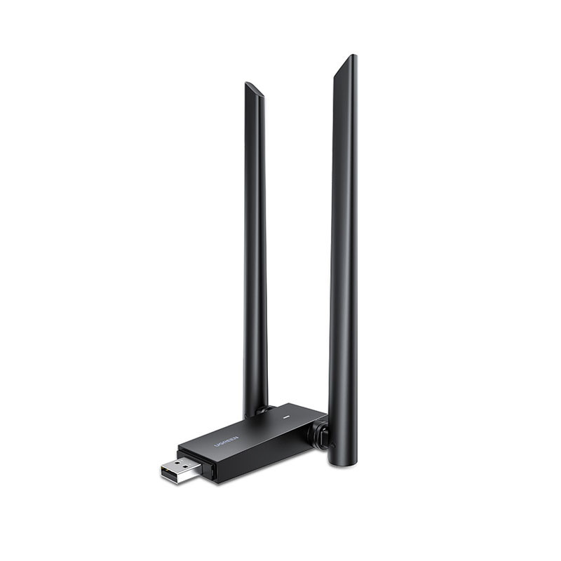 意昂2USB无线网卡1300M免驱双天线WiFi接收器台式电脑