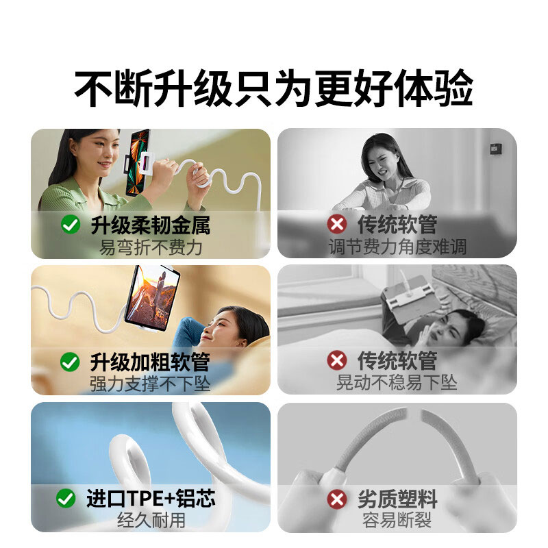 意昂2平板手机懒人支架 360°随意调节 桌面直播支撑架