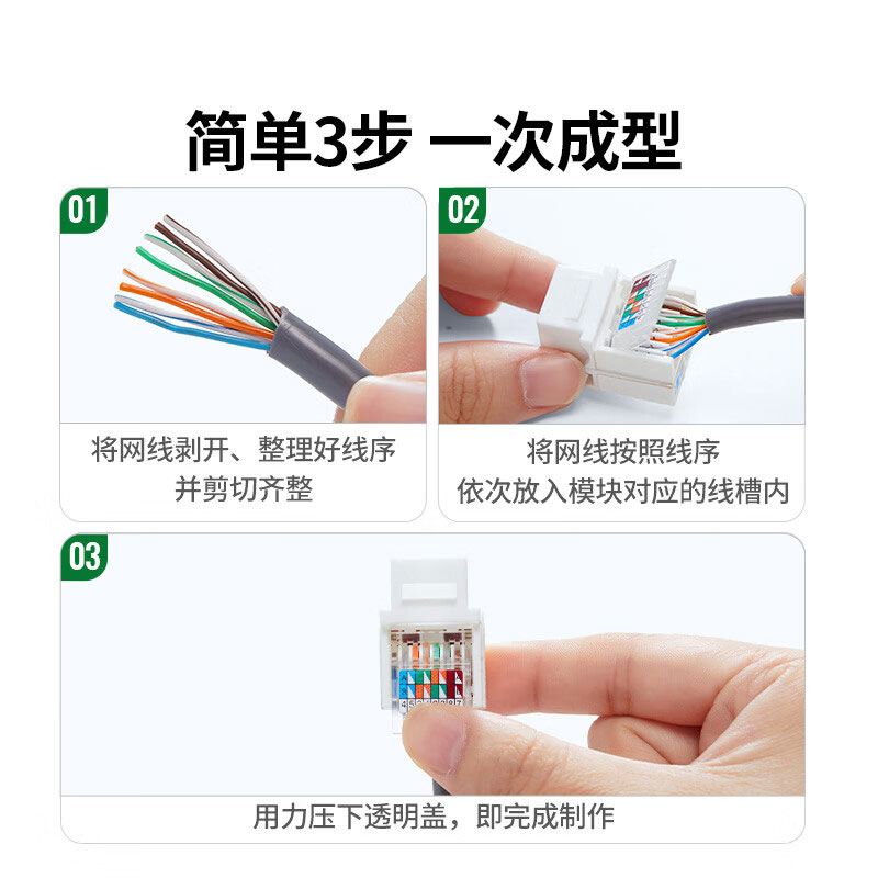 意昂2超五类非屏蔽免打模块