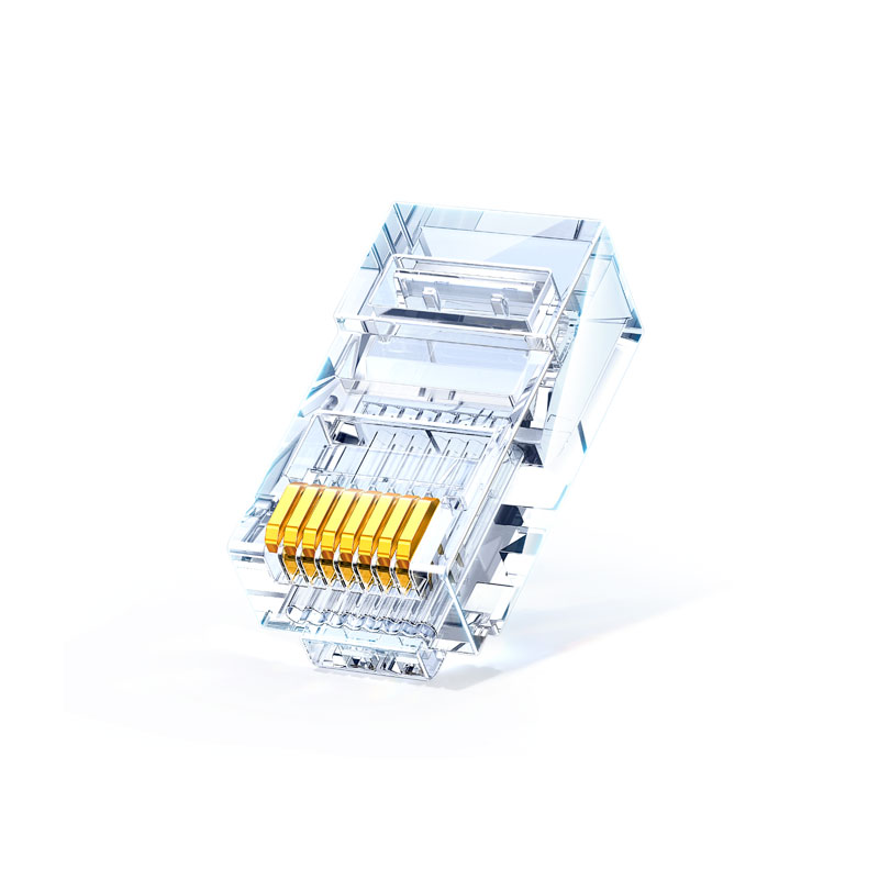 意昂2超五类非屏蔽通孔式3U水晶头