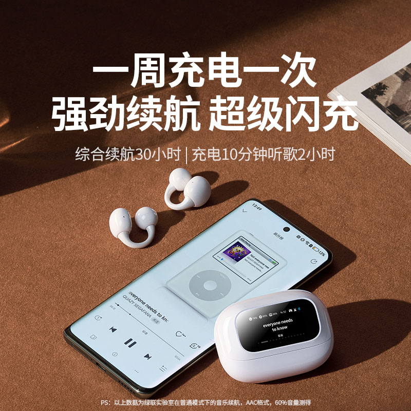 意昂2HiTune S6 Magic AI触控屏无线蓝牙耳机