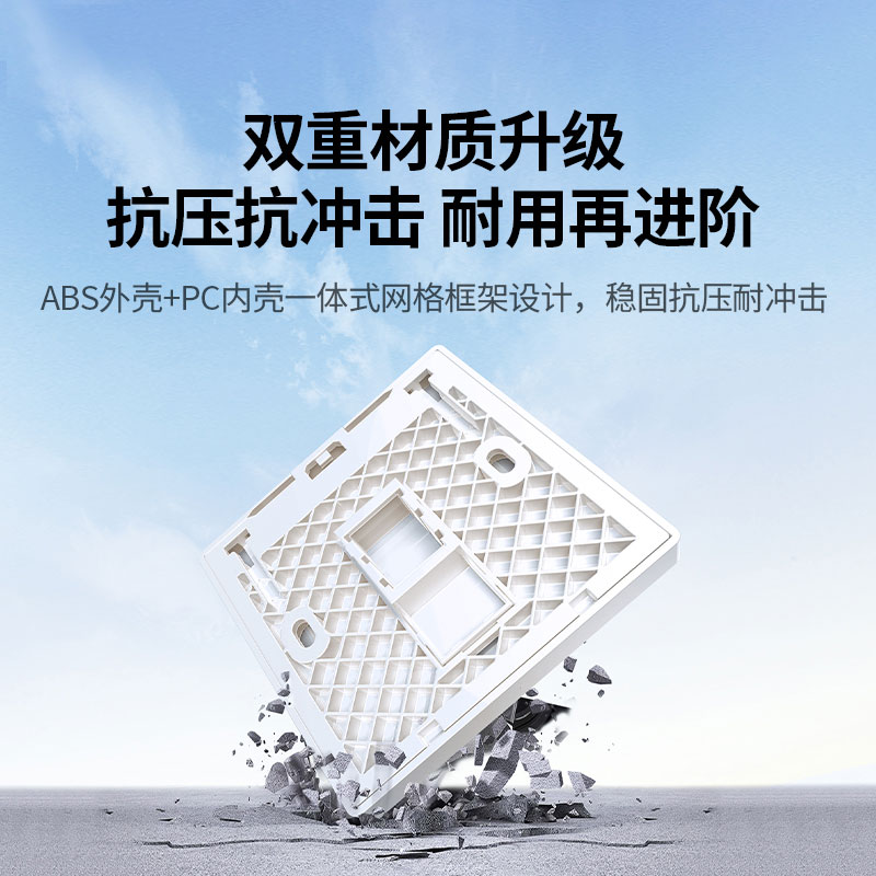 意昂286型千兆网口网络面板