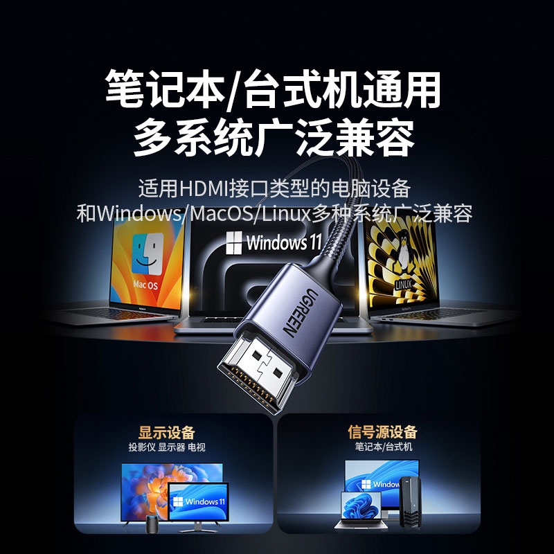 意昂2HDMI 4K无线投屏器 50米点对点传输