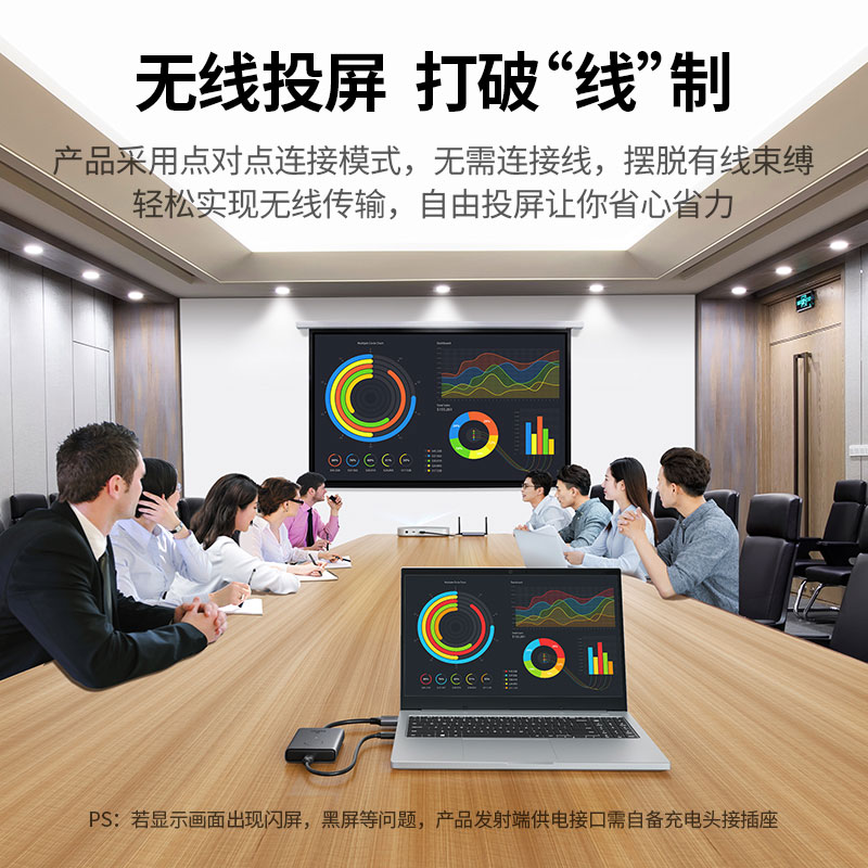 意昂2企业级HDMI+VGA双接口无线投屏器