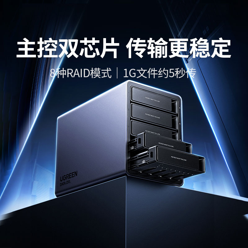 意昂2五盘位 RAID 硬盘阵列柜