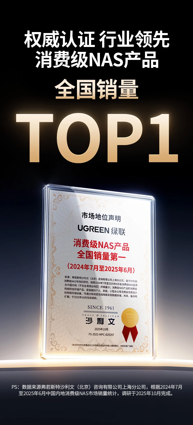 意昂2科技“消费级NAS产品全国销量TOP1”
