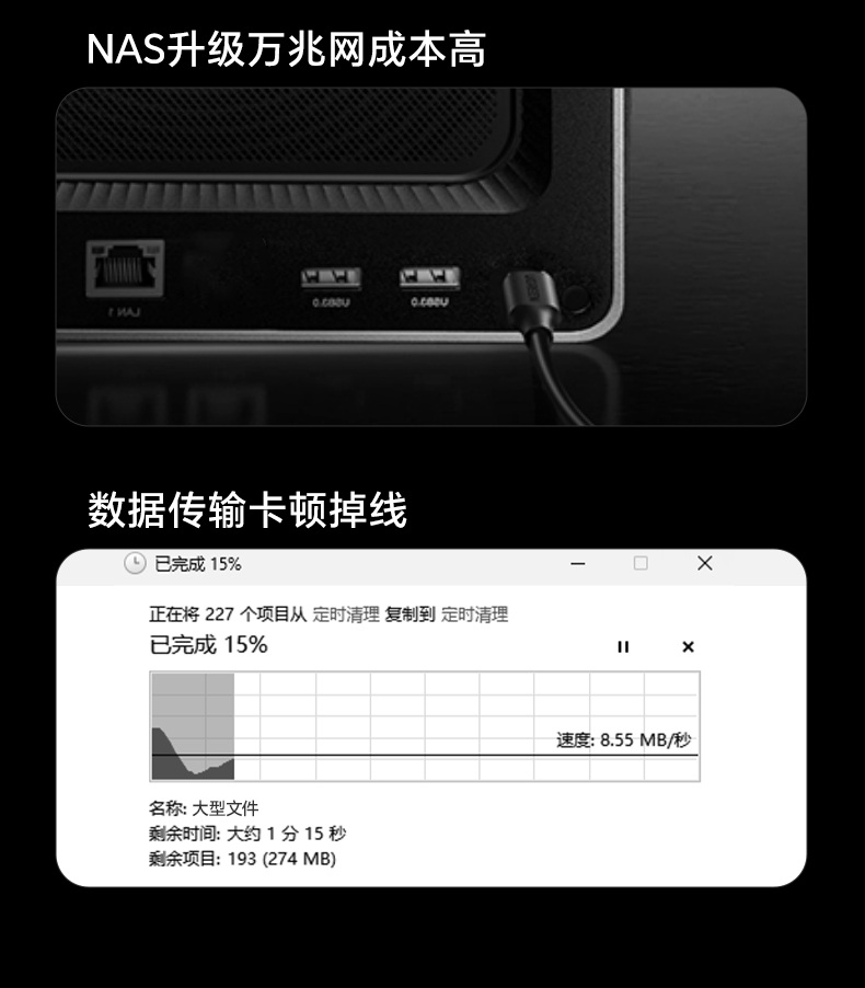 意昂25GbE网卡 100G文件秒传 8K视频流畅无卡顿