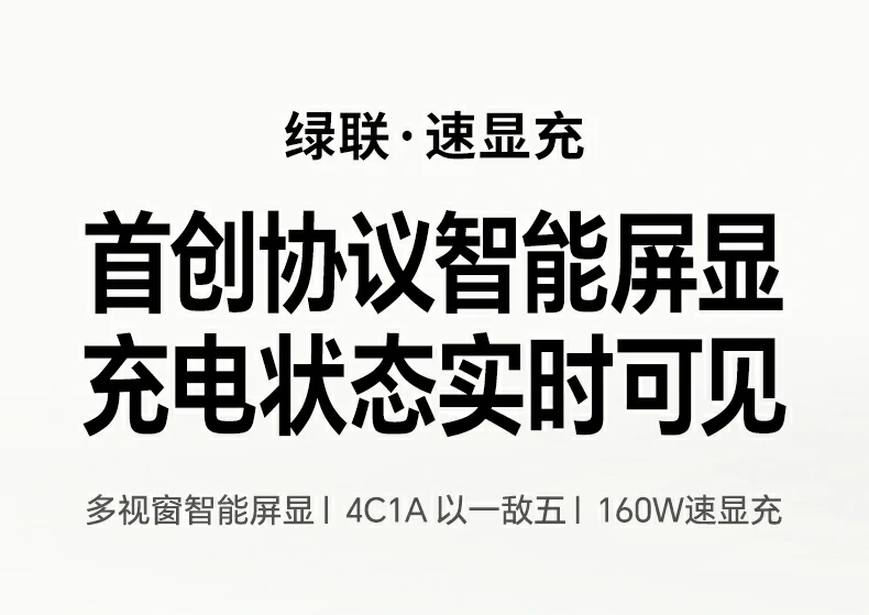 意昂2X774 160W氮化镓充电器 外观展示