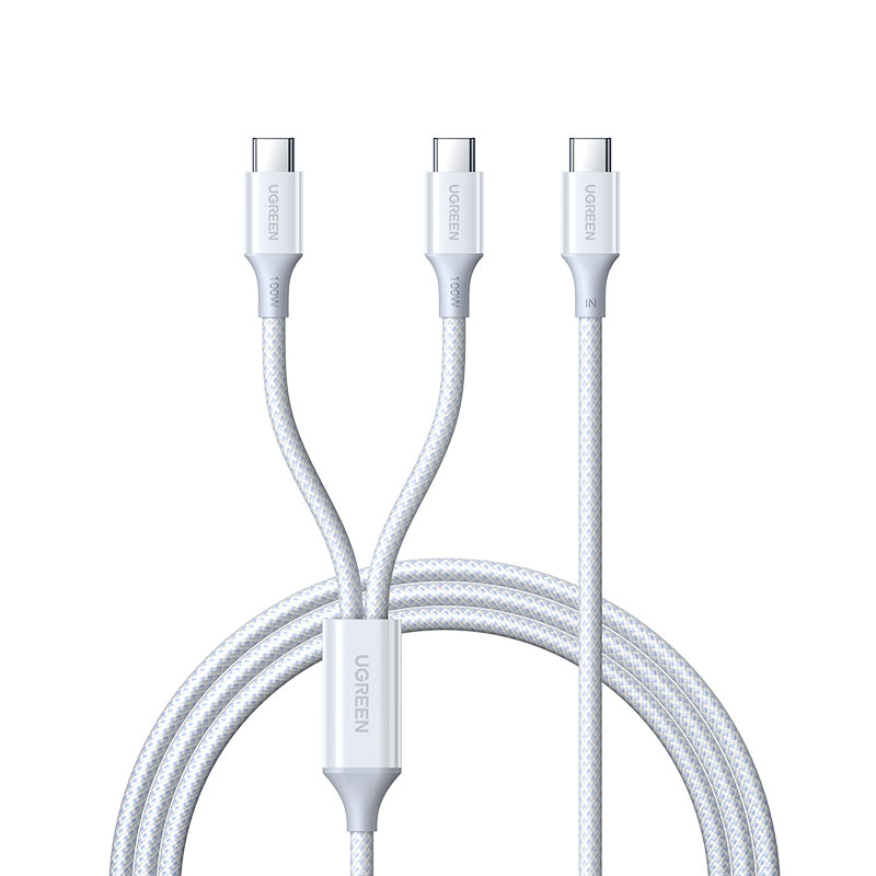 意昂2二合一编织数据线Type-C双头 PD100W快充