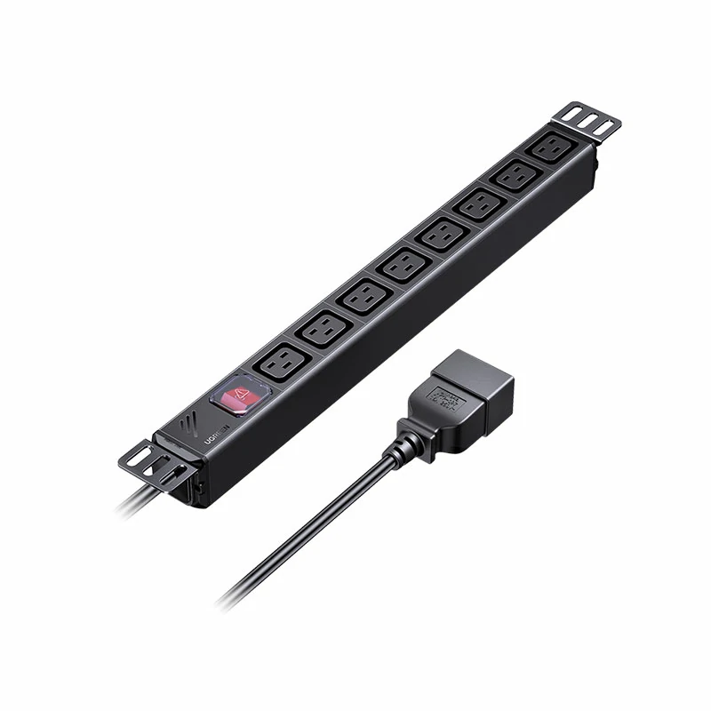 意昂2PDU双断开关机柜排插 IEC-C13接口