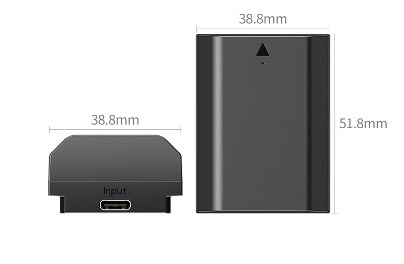 意昂2相机电池包装展示，彩盒精致防护到位